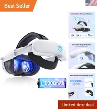 Comfortable Adjustable VR Head Strap with Detachable Magnetic Battery - Quest 3S