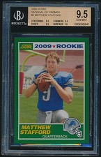 2009 Score National VIP Promo rookie #2 Matthew Stafford rc BGS 9.5