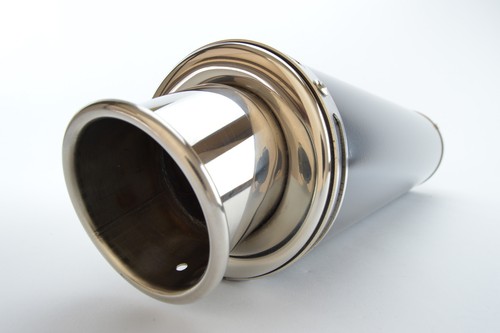 Kawasaki ZX6R Exhaust SP Engineering Satin Black Round Big Bore XL 2003-2004 - Picture 8 of 9