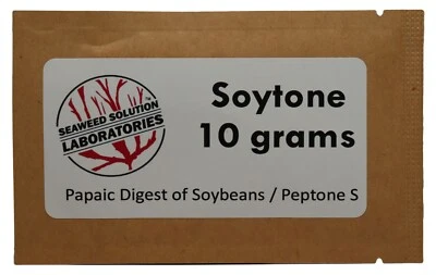 SEAWEED SOLUTION LABORATORIES Soytone: Papaic Digest of Soybean (Peptone S) 10 grams - FREE SHIPPING