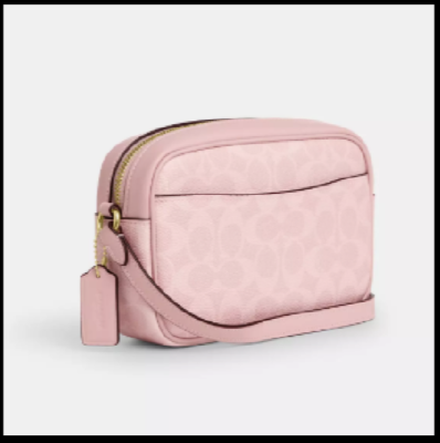 COACH CY752 Mini Jamie Camera Bag Signature Canvas Powder Pink