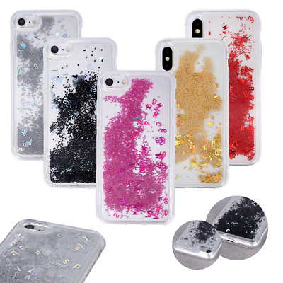 Apple iPhone 7 Plus Cover Glänzend Flüssig Handy Tasche Brokat Case Hülle Liquid