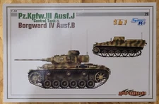 1/35 Cyber Hobby White Box 29 Pz.Kpfw.III Ausf. J Borgward IV Ausf. B #6510 NISB