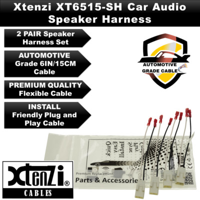 Xtenzi 2 Pair Car Audio Speaker Harness Set for Chrysler, Dodge