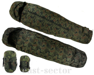 Modular Sleeping Bag x2 Winter Summer Woodland Camouflage Polish Army Bivy  Cover
