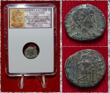Ancient Roman Empire Coin CONSTANTIUS II Securitas "SECURITY OF REPUBLIC"