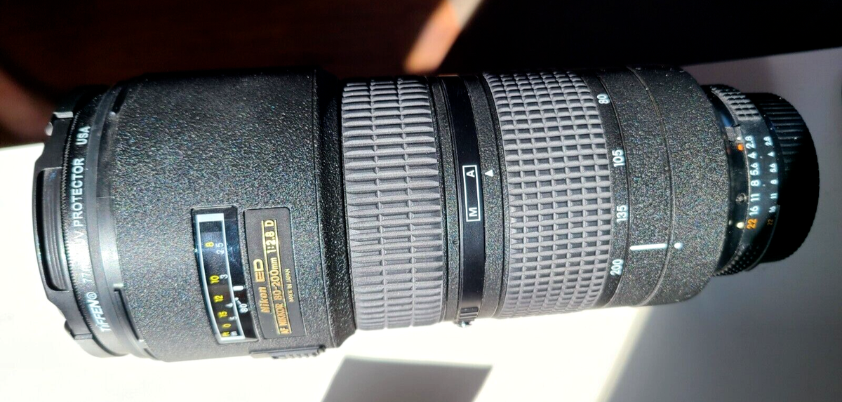 Nikon ED AF Nikkor 80-200mm 1:2.8 f/2.8 D Zoom Lens USA shipping