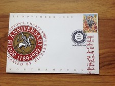 GB Post Office Northampton's Charter 1989  First Day Cover  , Northampton   pmk.