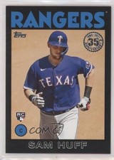 2021 Topps 1986 Baseball 35th Anniversary Series 2 Black 5/299 Sam Huff 0x4h