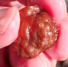 Vtg 1970s Deer Creek Arizona Fire Agate Quartz Crystal Rough 4.1 Ounces