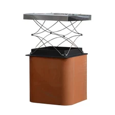 PO#13 Top Damper Steel Chimney Cap Damper 13x13, TD1313