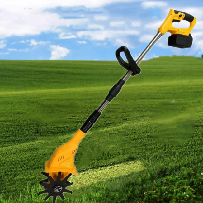 Tragbar Gartenfräse Bodenfräse Motorhacke Bodenhacke Kultivator mit 2 Akku - Bild 2 von 4