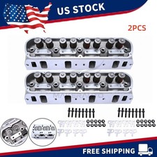 2complete Aluminum Cylinder Heads For Ford Sbf Gt40 289 302 351w Mustang 175cc