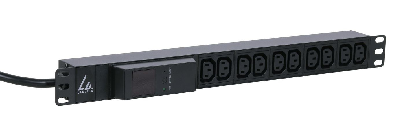 Lanview LVR261877 19'' rack mount power strip.