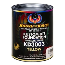 House of Kolor KD3003-Q01 Kustom DTS Foundation Surfacer/Sealer Yellow Quart