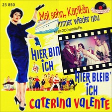 Repro Photo CATERINA VALENTE Mal sehn, Kapitän POLYDOR 7" Single Size 18x18cm