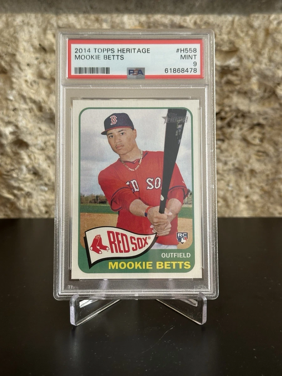 Mookie Betts Professional Sports Authenticator (PSA) Baseball