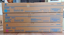 Genuine Konica Minolta TN512 CYM Toner Set C454,C454e,C554,C554e Factory Sealed
