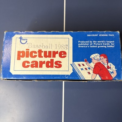 1988 Topps Baseball Picture Cards 500 Count Vending Box -Unsearched Glavine RC