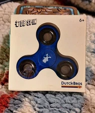 Dutch Bros DB Spin Fidget Spinner Blue 2017 Special Release Rare WINDMILL LOGO