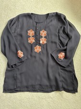 East Indian Tunic Top Womens Size L