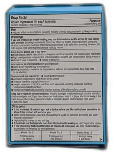 *2025-12-1* 亚马逊基本护理涂层冰薄荷尼古丁 Polacrilex Lozenges,4 — 第 2/4 张图片