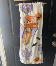 Disney Winnie the Pooh Halloween Plush Throw Blanket 50x70in  Hanger included 