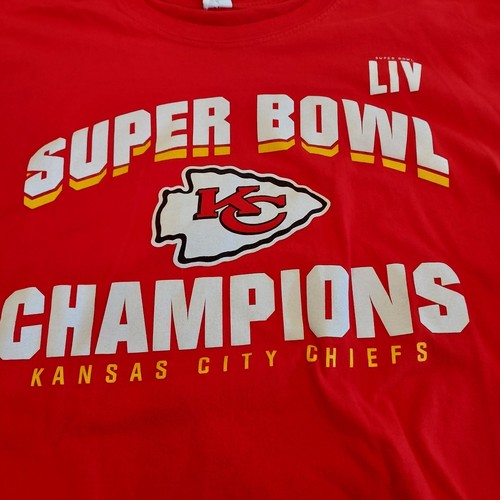 NFL Kansas City Chiefs Football Super Bowl Champs Roster T-shirt Men's Large Red - Picture 2 of 6