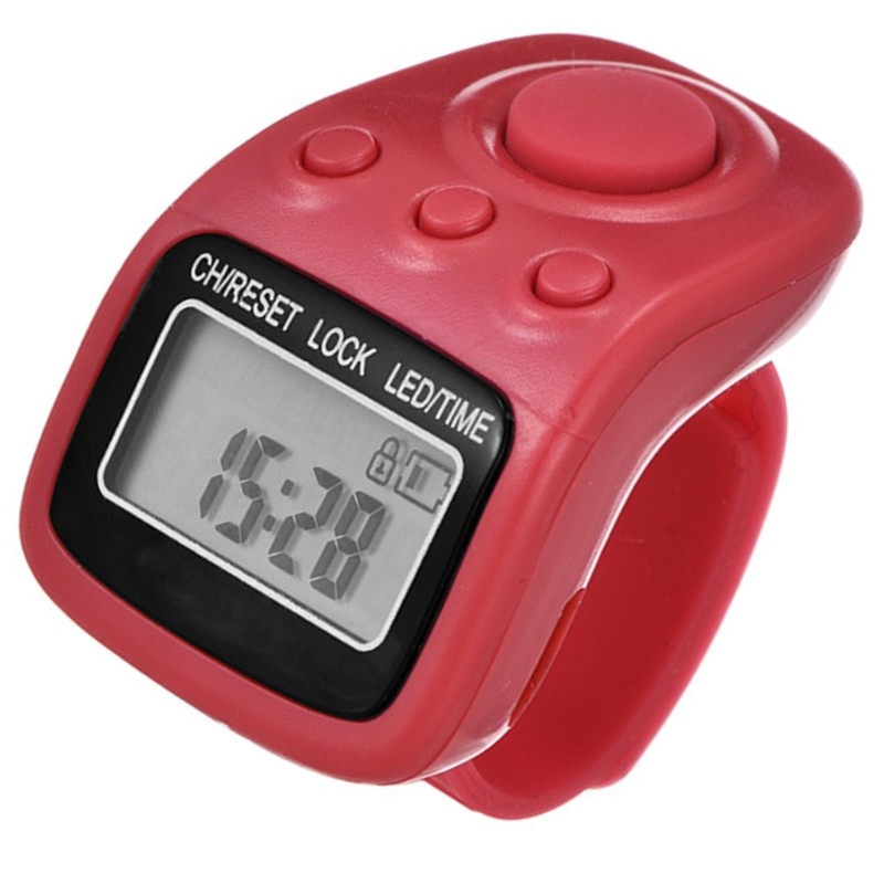 Finger Counter Resettable Clickers 6 Digit Digital Tally Counter Time ...