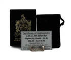 Marshall Mint Virginia City, Nevada 0.95 ozt .999 Fine Silver Bar with Box & COA