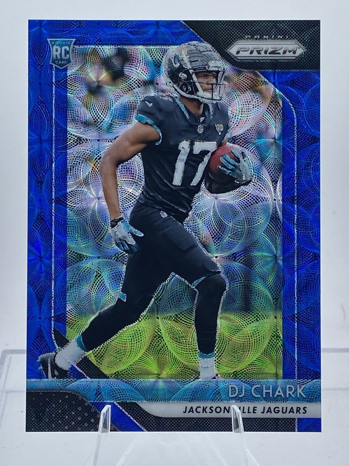 2018 Panini Prizm DJ Chark RC Blue Scope Prizm #223 /99 Jaguars WR
