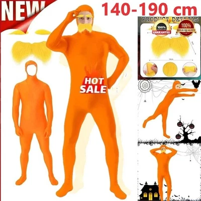 Kid Adults Dr Seuss The Lorax Costume Cosplay Morph Bodysuit Moustache Book Week