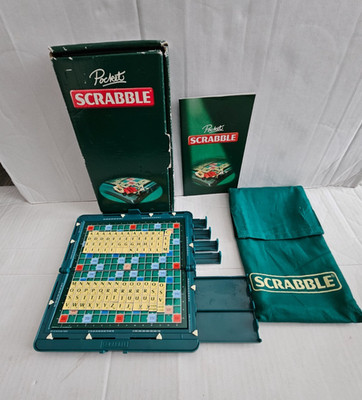 Vintage Pocket Scrabble Reise Magnet Brettspiel Hardcase Mattel * NEU * OVP