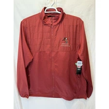 Tampa Bay Buccaneers BUCS Red Jacket L NFL Team Apparel NWT Lined Full Zip