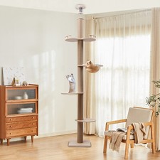 Cat Tree 104" Cat Climbing Tower for Indoor w/Natural Sisal Rope Scratching Post