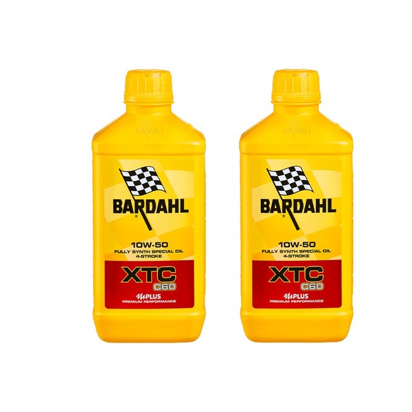 2 Liter Motorrad MotoröL 4T Bardahl Bardhal Xtc 10W50 100% Synthetisch Jaso MA2-image