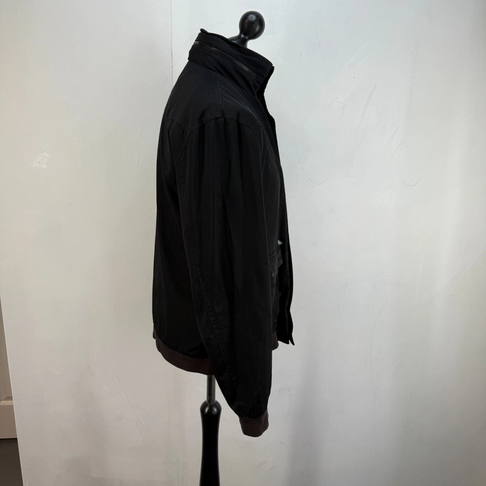 Giacca Levis Coach Nera Uomo Taglia Large Impermeabile Softshell con Cappuccio Stow