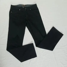 PPD Jeans Paige Premium Denim Jeans Black Normandie Slim Straight  Logo W30
