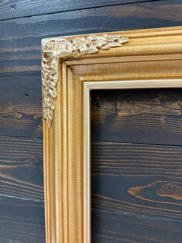 11 x 14 In Stock - Ready to Ship, Ornate wood picture frame, light gold - Picture 8 of 10