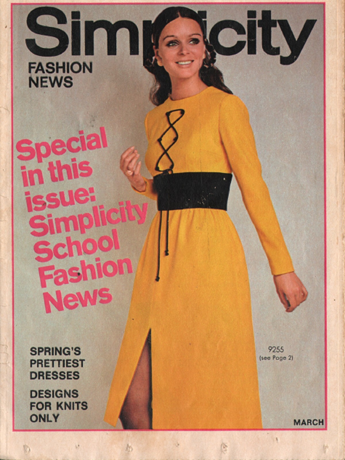 Simplicity Fashion News March 1971 Vintage Sewing Pattern Catalog Pamphlet