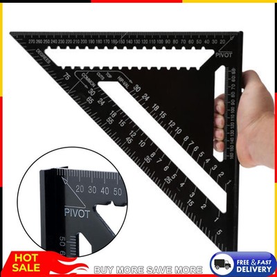 12inch Triangle Ruler for Woodworking Square Layout Gauge Measuring Tool