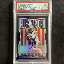 2021 Leaf All American Justin Fields Auto Rookie SP #/35  Pittsburgh Steelers