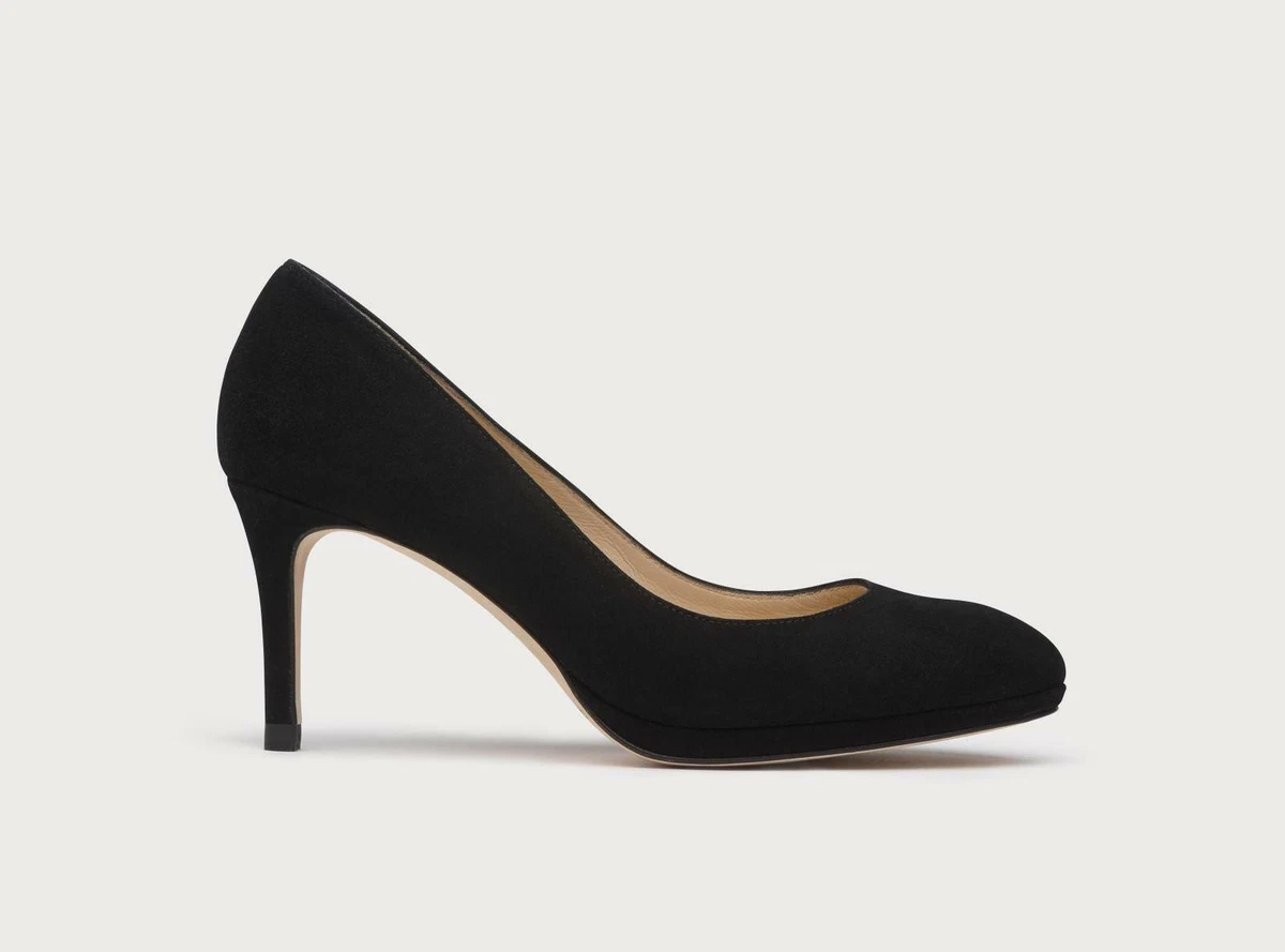 L.K. Bennett Sybila black suede slim heel pumps sz 40 NWOB eBay