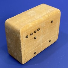 Vtg Unbranded Toy Dollhouse Appliance Solid Wood Wooden Stove Oven Kitchen