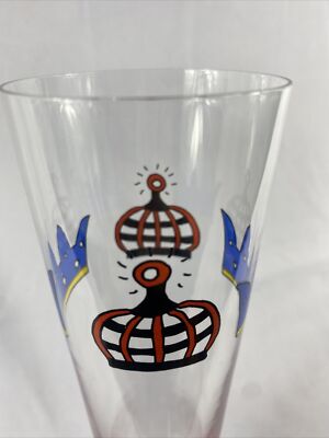 Vintage Ritzenhoff Stein Glass by French artist Nathalie du Pasquier King Queen