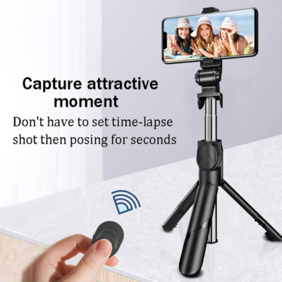 28/40 inch Phone Tripod Selfie Stick w/Remote Upgrade Tripod Stand Travel Tripod