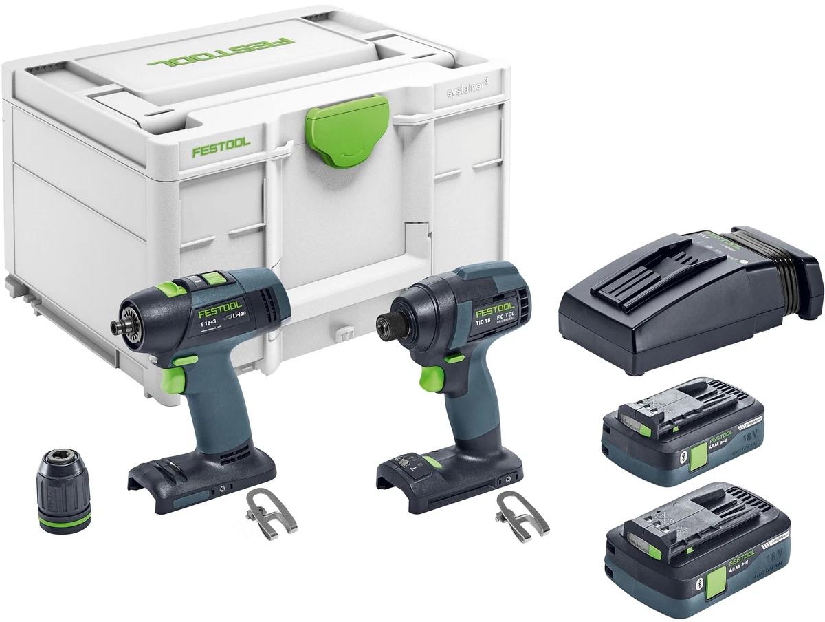 Festool Akku-Schlagschrauber TID 18 C 3,1-Set T18 | 576492 
