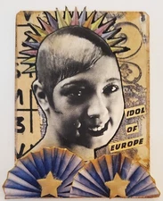 Mixed Media Collage Art Card ACEO ATC Josephine Baker Idol Of Europe 