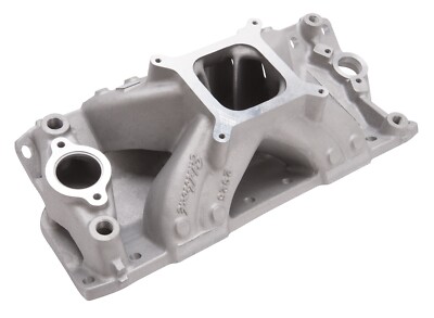 EDELBROCK SUPER VICTOR INTAKE MANIFOLD,FITS CHEVY SMALL BLOCK 262-400 23 DEGREES