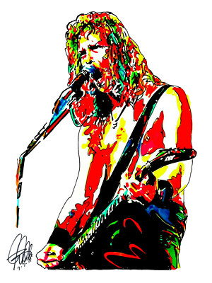 ポスター　ポスター　James Hetfield　James Hetfield METALLICA JAMES HETFIELD LIVE~ORIG 1987 POSTER~VTG PRINT